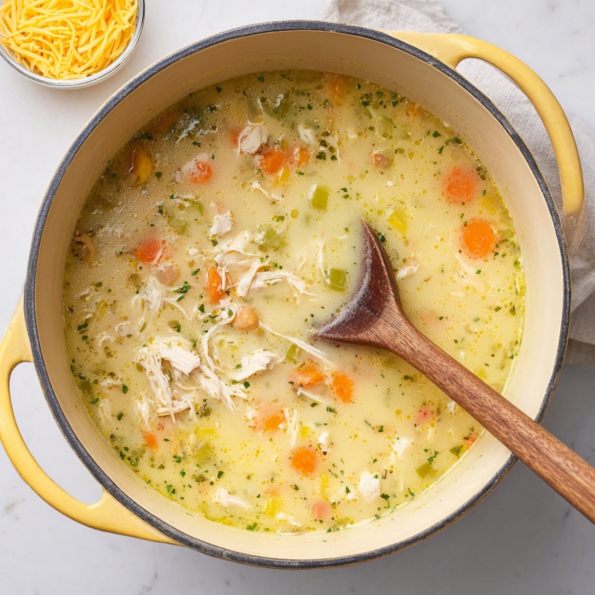 Turn the heat to medium-high and bring the soup to a boil, stirring occasionally. Once it's bubbling, reduce the heat to low and let it simmer for 20 to 25 minutes. The vegetables will soften and all those flavors will come together beautifully.